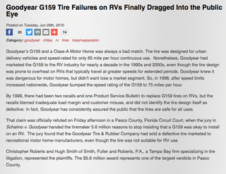 The blog post that tipped Kurtz off. Photo: safetyresearch.net